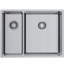 Мойка, Omoikiri, Tadzava Ultra, чаши-2, большая чаша-справа, шгв 580*440*200, отверстия для смесителя-отсутствуют, цвет-нержавеющая сталь