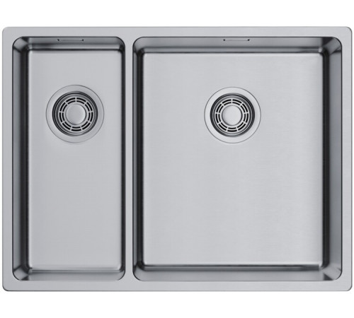 Мойка, Omoikiri, Tadzava Ultra, чаши-2, большая чаша-справа, шгв 580*440*200, отверстия для смесителя-отсутствуют, цвет-нержавеющая сталь