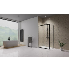 Боковая стенка, Radaway, Premium Pro KDJ, шв 1000*2000, черный, цвет стекла-прозрачный, Easy Clean
