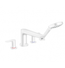 Смеситель для ванны и душа, Hansgrohe, Talis E, цвет-белый матовый