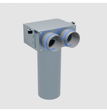 Пленум, Flexag FL-PCP-125/90x2, вентиляционный потолочный, D125, на 2 выxода FLD