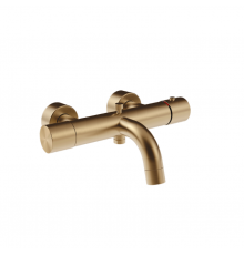 Смеситель для ванны и душа, Gessi, Habito Unito, настенный, цвет-Warm Bronze Brushed PVD