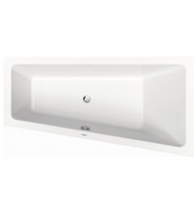Ванна, Duravit, Duravit No.1, шгв 1600*850*480, с наклонной спинкой справа, цвет-белый