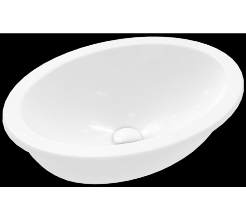 Раковина, Villeroy&Boch, Loop&Friends, шгв 485*325*205, отверстия для смесителя-отсутствуют, CeramicPlus, цвет-альпийский белый