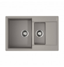 Мойка, OMOIKIRI, Daisen, шгв 780*510*230, отверстия для смесителя-6 промаркированных, цвет-leningrad grey