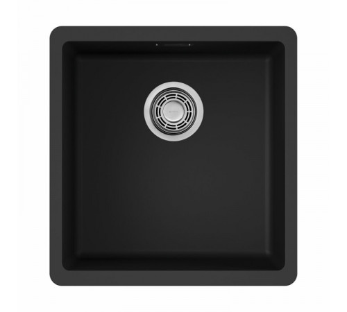 Мойка, OMOIKIRI, Kata, шгв 400*420*220, отверстия для смесителя-отсутствуют, цвет-чёрный