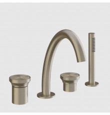 Смеситель для ванны и душа, Gessi, Origini, цвет-Finox Brushed Nickel