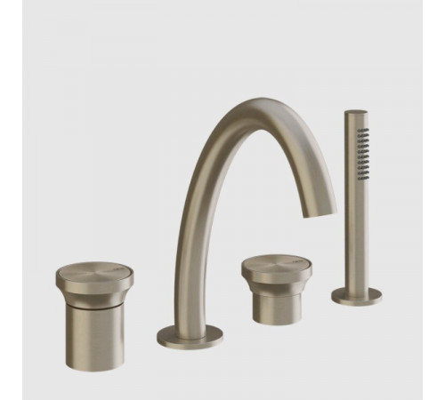 Смеситель для ванны и душа, Gessi, Origini, цвет-Finox Brushed Nickel