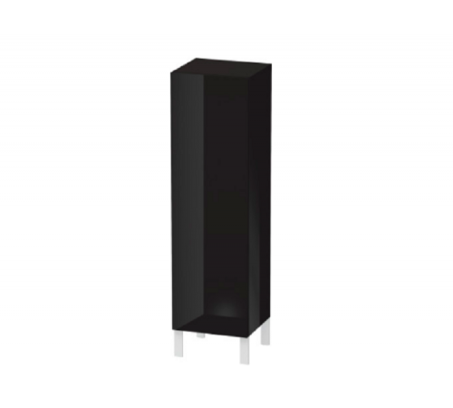 Шкаф-пенал, Duravit, L-Cube, шгв 400*363*1320, петли-справа, цвет-черный глянцевый