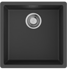 Мойка, Omoikiri, Yamakawa, шгв 456*456*220, отверстия для смесителя-отсутствуют, цвет-черный