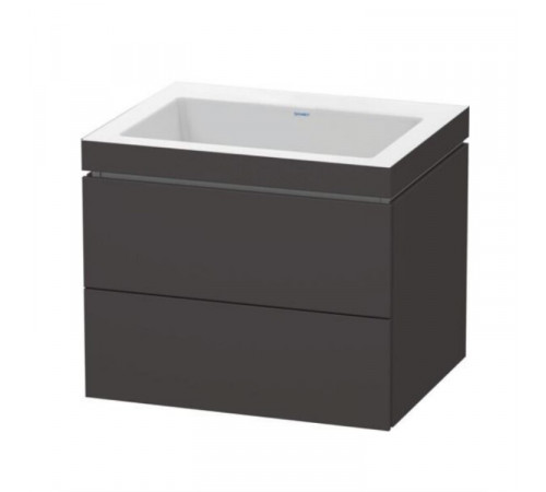 Тумба под раковину, Duravit, L-Cube, шгв 600*480*500, раковина-в комплекте, цвет-графит суперматовый