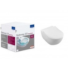 Унитаз, Villeroy&Boch, Subway 2.0, подвесной, шгв 370*560*365, CeramicPlus, цвет-альпийский белый