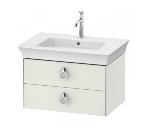 Тумба под раковину, Duravit, White Tulip, шгв 684*458*410 мм, раковина-необходимо заказать, цвет- скандинавский белый шелковисто-матовый