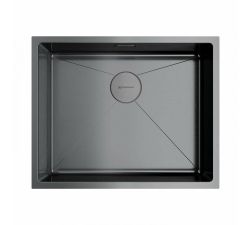 Мойка, OMOIKIRI, TAKI, шгв 540*440*200, отверстия для смесителя-отсутствуют, цвет-вороненая сталь