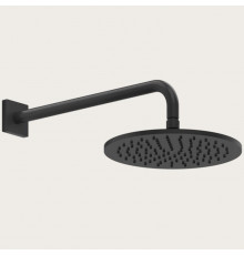 Верхний душ, Gessi, Rilievo, 250*250, цвет-черный матовый