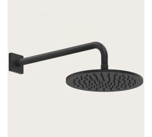 Верхний душ, Gessi, Rilievo, 250*250, цвет-черный матовый