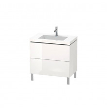 Тумба под раковину, Duravit, L-Cube, шгв 800*480*698, с ножками, раковина-есть, цвет-белый глянцевый