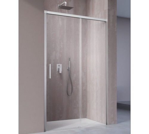 Дверь, Radaway, Idea 8 DWJ, шв 1400*2005, петли-справа, brushed nickel, цвет стекла-прозрачный, Easy Clean