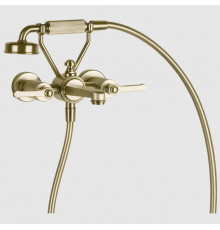 Смеситель для ванны и душа, Gessi, VENTI20, цвет-Brushed Brass PVD