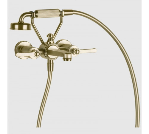 Смеситель для ванны и душа, Gessi, VENTI20, цвет-Brushed Brass PVD
