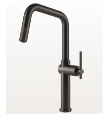 Смеситель для кухни, Gessi, Habito, цвет-Black Metal Brushed PVD