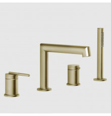 Смеситель для ванны и душа, Gessi, Ingranaggio, цвет-Brushed Brass PVD