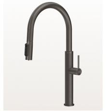 Смеситель для кухни, Gessi, 316 Meccanica, с функцией фильтрации воды, цвет-Black Metal Brushed PVD
