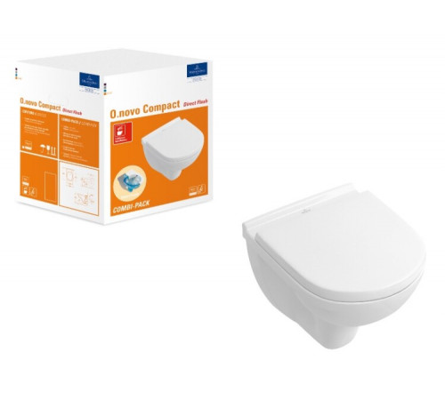 Унитаз, Villeroy&Boch, O'Novo, подвесной, шгв 360*490*350, цвет-альпийский белый