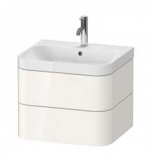 Тумба под раковину, Duravit, Happy D.2 Plus, шгв 575*490*468, раковина-в комплекте, цвет-белый глянцевый
