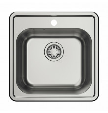 Мойка, OMOIKIRI, Notoro 48-IN, шгв 485*485*180, отверстия для смесителя-1, цвет-silver matt
