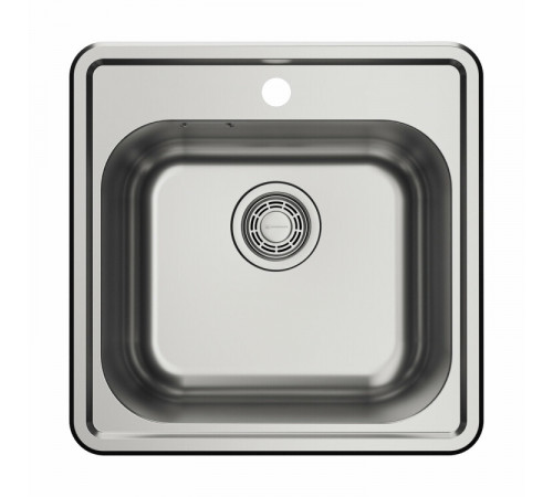 Мойка, OMOIKIRI, Notoro 48-IN, шгв 485*485*180, отверстия для смесителя-1, цвет-silver matt