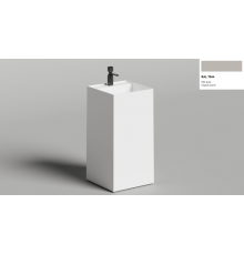 Раковина, Salini, Armonia Square Top, шгв 450*450*900, отверстия для смесителя-1, цвет-RAL 7044