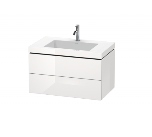 Тумба под раковину, Duravit, L-Cube, шгв 800*480*500, раковина-в комплекте, цвет-белый глянцевый