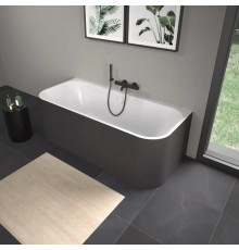 Ванна, Duravit, Happy D.2 Plus, шгв 1800*800*600, цвет ванны-белый, акриловая панель в цвете--графит суперматовый