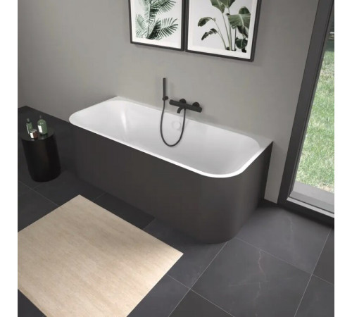 Ванна, Duravit, Happy D.2 Plus, шгв 1800*800*600, цвет ванны-белый, акриловая панель в цвете--графит суперматовый