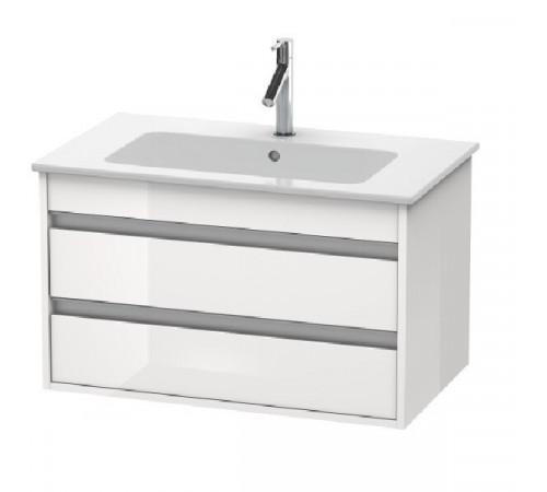 Тумба под раковину, Duravit, Ketho, шгв 800*475*480, раковина-необходимо заказать, цвет-белый глянцевый