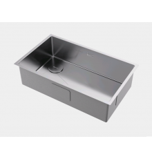 Мойка, Omoikiri, Taki 74-U/IF-L-IN Side, шгв 740*440*200, отверстия для смесителя-отсутствуют, цвет-сталь