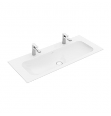 Раковина, Villeroy&Boch, Finion, шгв 1000*500*100, отверстия для смесителя-2, CeramicPlus, цвет-альпийский белый