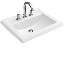 Раковина, Villeroy&Boch, Hommage, шгв 630*525*200, CeramicPlus, цвет-альпийский белый