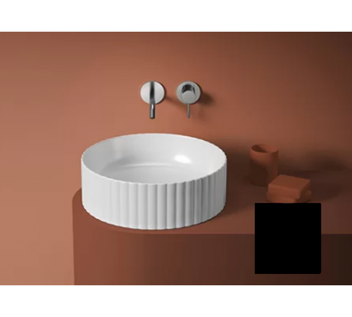 Раковина, Artceram, Millerighe, шгв 440*440*145, отверстия для смесителя-отсутствуют, цвет-черный матовый (Товар заказной, возврату не подлежит)