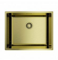 Мойка, OMOIKIRI, Tadzava Ultra, шгв 540*440*200, отверстия для смесителя-отсутствуют, цвет-светлое золото
