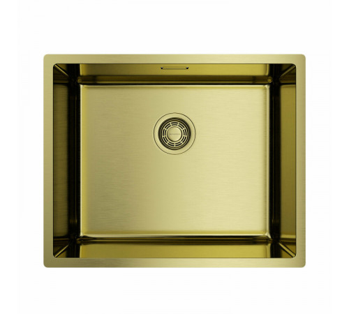 Мойка, OMOIKIRI, Tadzava Ultra, шгв 540*440*200, отверстия для смесителя-отсутствуют, цвет-светлое золото