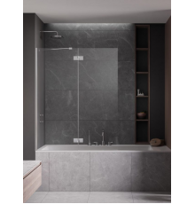 Шторка на ванну, Radaway, Essenza PND II, шв 1300*1500, петли-слева, цвет фурнитуры-хром, цвет стекла-прозрачный, Easy Clean