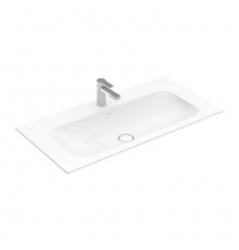 Раковина, Villeroy&Boch, Finion, шгв 1000*500*100, отверстия для смесителя-1 сквозное, 2 промаркированных, CeramicPlus, цвет-альпийский белый