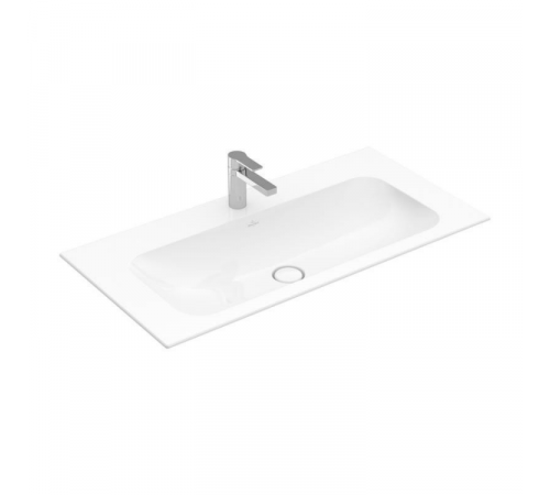 Раковина, Villeroy&Boch, Finion, шгв 1000*500*100, отверстия для смесителя-1 сквозное, 2 промаркированных, CeramicPlus, цвет-альпийский белый