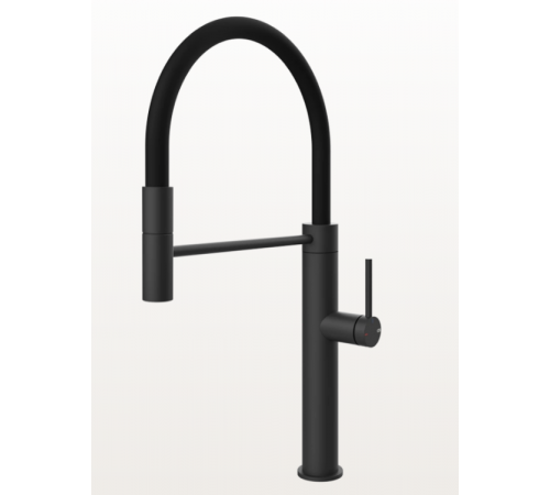 Смеситель для кухни, Gessi, 316, цвет-черный матовый
