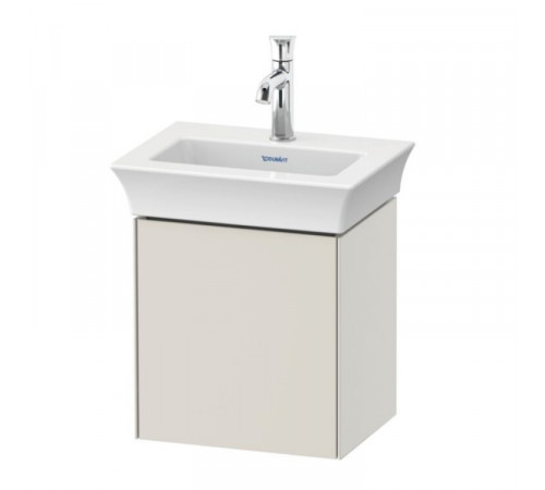 Тумба под раковину, Duravit, White Tulip, шгв 384*298*410, петли-слева, раковина-необходимо заказать, цвет-скандинавский белый шелковисто-матовый