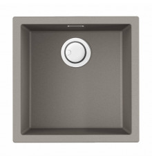 Мойка, OMOIKIRI, Yamakawa, шгв 456*456*220, отверстия для смесителя-отсутствуют, цвет-leningrad grey