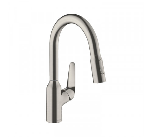 Смеситель для кухни, Hansgrohe, Focus M42, цвет-сталь