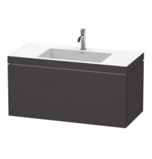 Тумба под раковину, Duravit, L-Cube, шгв 1000*480*500, раковина-в комплекте, цвет-графит матовый